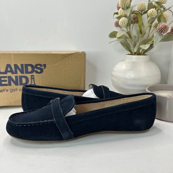 Lands' End Everyday Comfort Slip On Penny Loafer Radiant Navy Women’s US 9 - Picture 6 of 10